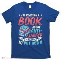 Reading Book About Anti Gravity Funny Science Physicist Gift T-Shirt thumb 0