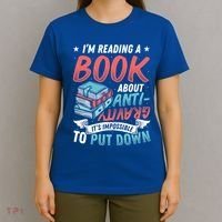 Reading Book About Anti Gravity Funny Science Physicist Gift T-Shirt thumb 4