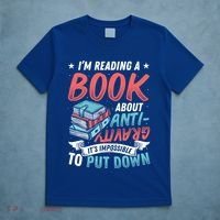 Reading Book About Anti Gravity Funny Science Physicist Gift T-Shirt thumb 5