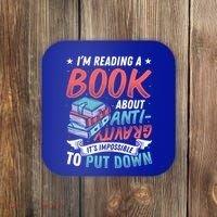 Reading Book About Anti Gravity Funny Science Physicist Gift Coaster thumb 0