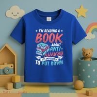 Reading Book About Anti Gravity Funny Science Physicist Gift Toddler T-Shirt thumb 3