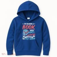 Reading Book About Anti Gravity Funny Science Physicist Gift Kids Hoodie thumb 0