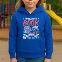 Reading Book About Anti Gravity Funny Science Physicist Gift Kids Hoodie thumb 3