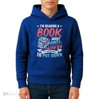 Reading Book About Anti Gravity Funny Science Physicist Gift Kids Hoodie thumb 4