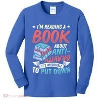 Reading Book About Anti Gravity Funny Science Physicist Gift Kids Long Sleeve Shirt thumb 0