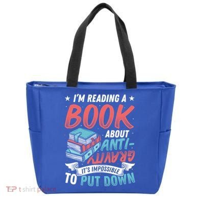 Reading Book About Anti Gravity Funny Science Physicist Gift Tote Bag