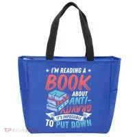 Reading Book About Anti Gravity Funny Science Physicist Gift Tote Bag thumb 0