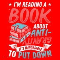 Reading Book About Anti Gravity Funny Science Physicist Gift Santa Hat thumb 1