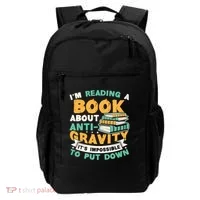 Reading Book About Anti Gravity Funny Science Physicist Gift Backpack thumb 0