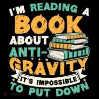 Reading Book About Anti Gravity Funny Science Physicist Gift Backpack thumb 2
