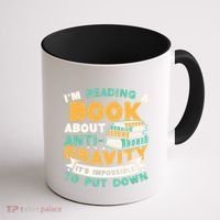 Reading Book About Anti Gravity Funny Science Physicist Gift Coffee Mug thumb 1