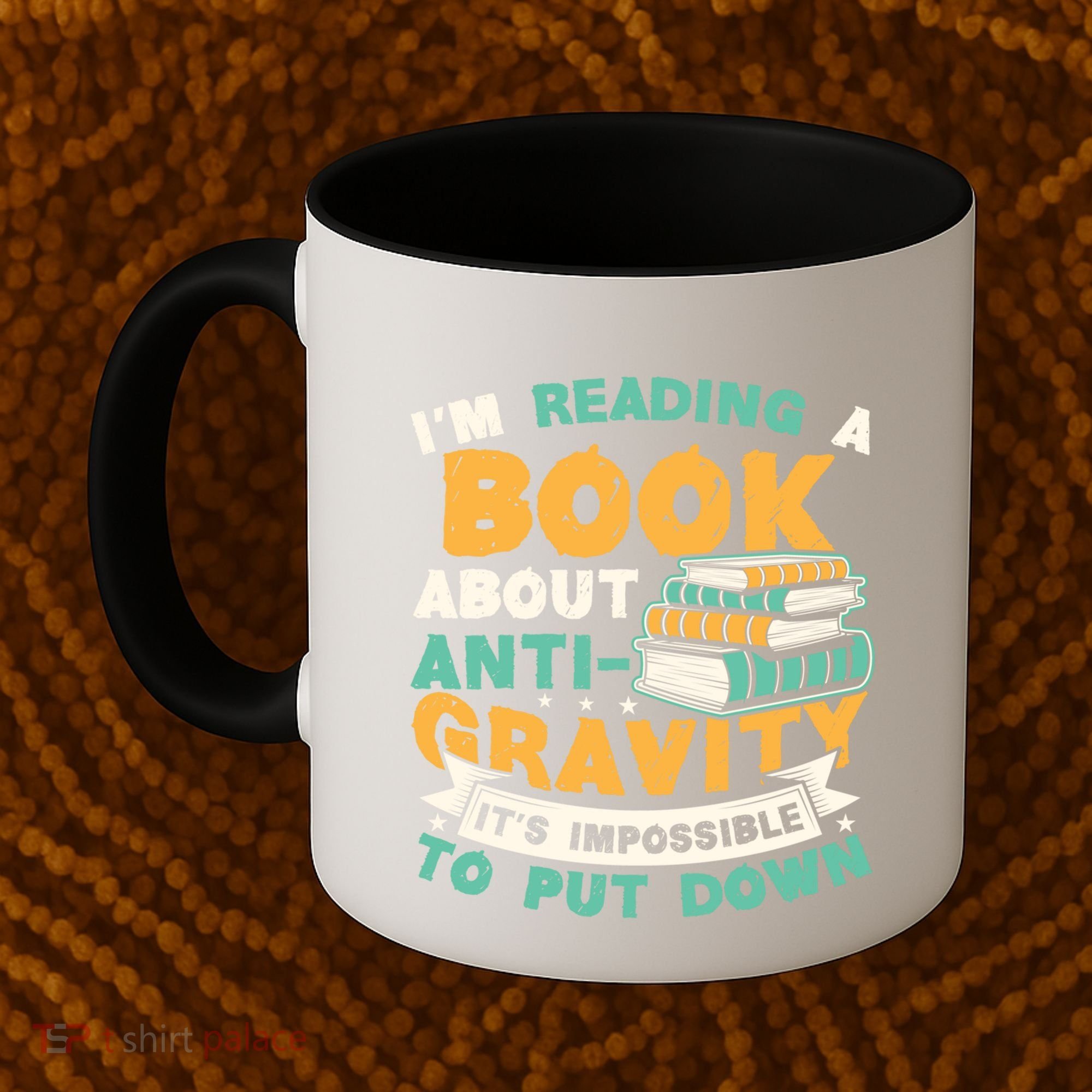 Reading Book About Anti Gravity Funny Science Physicist Gift Coffee Mug