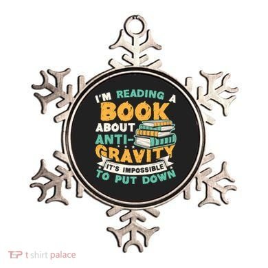 Reading Book About Anti Gravity Funny Science Physicist Gift Ornament