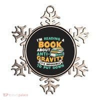 Reading Book About Anti Gravity Funny Science Physicist Gift Ornament thumb 0