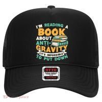 Reading Book About Anti Gravity Funny Science Physicist Gift Hat thumb 0
