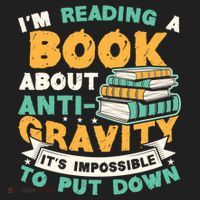 Reading Book About Anti Gravity Funny Science Physicist Gift Golf Towel thumb 3