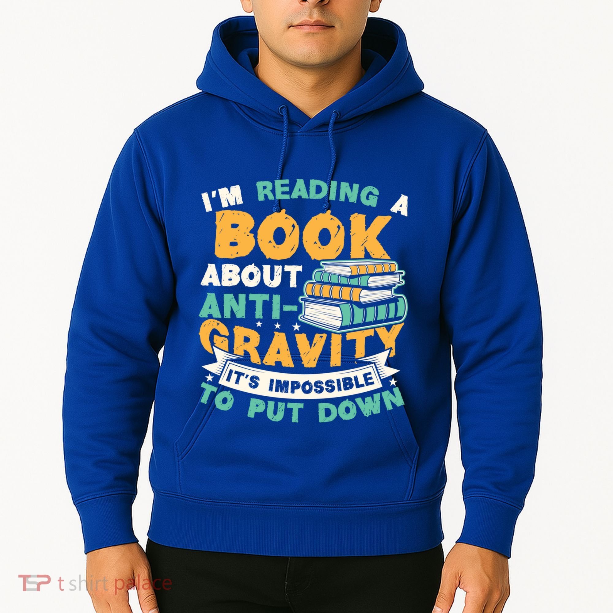 Reading Book About Anti Gravity Funny Science Physicist Gift Hoodie