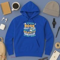 Reading Book About Anti Gravity Funny Science Physicist Gift Hoodie thumb 3