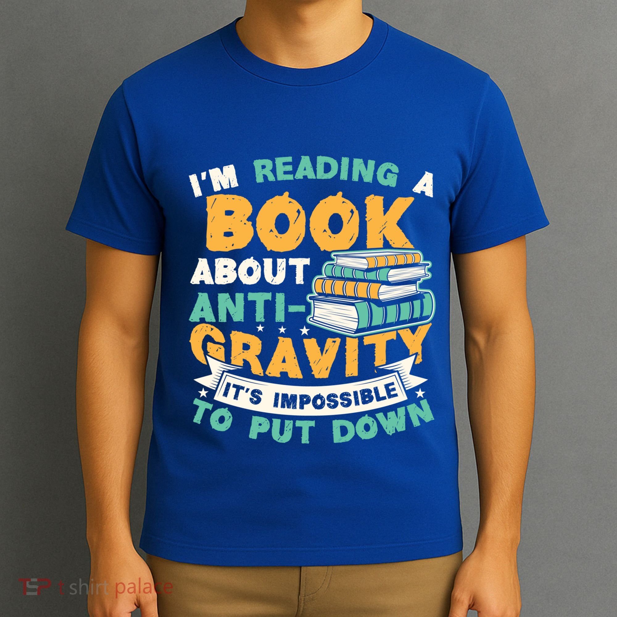 Reading Book About Anti Gravity Funny Science Physicist Gift T-Shirt