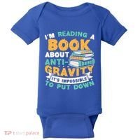 Reading Book About Anti Gravity Funny Science Physicist Gift Baby Bodysuit thumb 0
