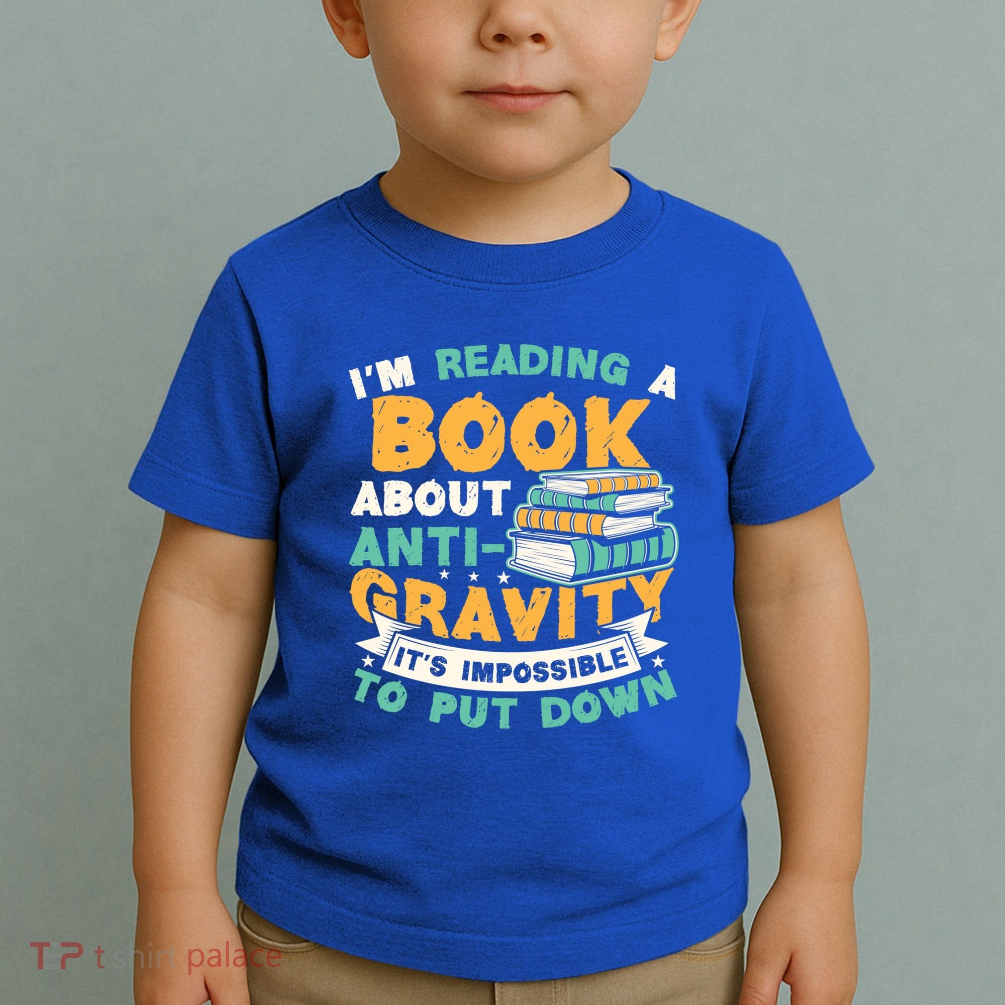 Reading Book About Anti Gravity Funny Science Physicist Gift Toddler T-Shirt