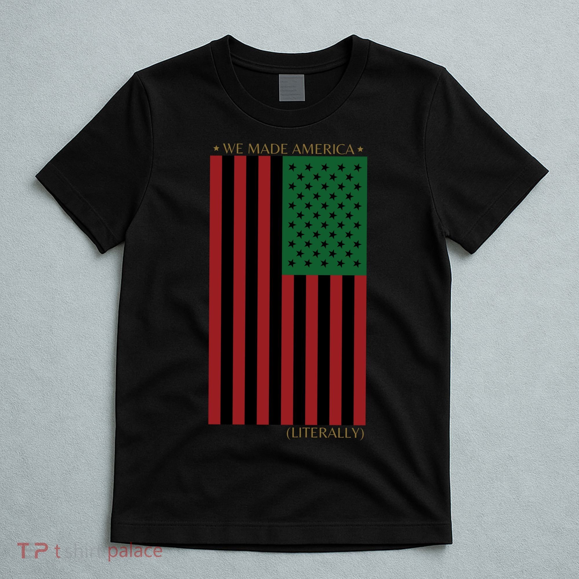 Red Black And Green Flag RBG American Flag T-Shirt