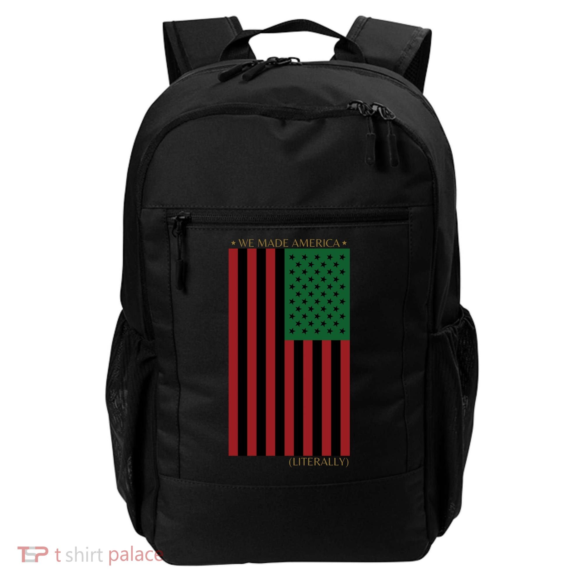 Red Black And Green Flag RBG American Flag Backpack