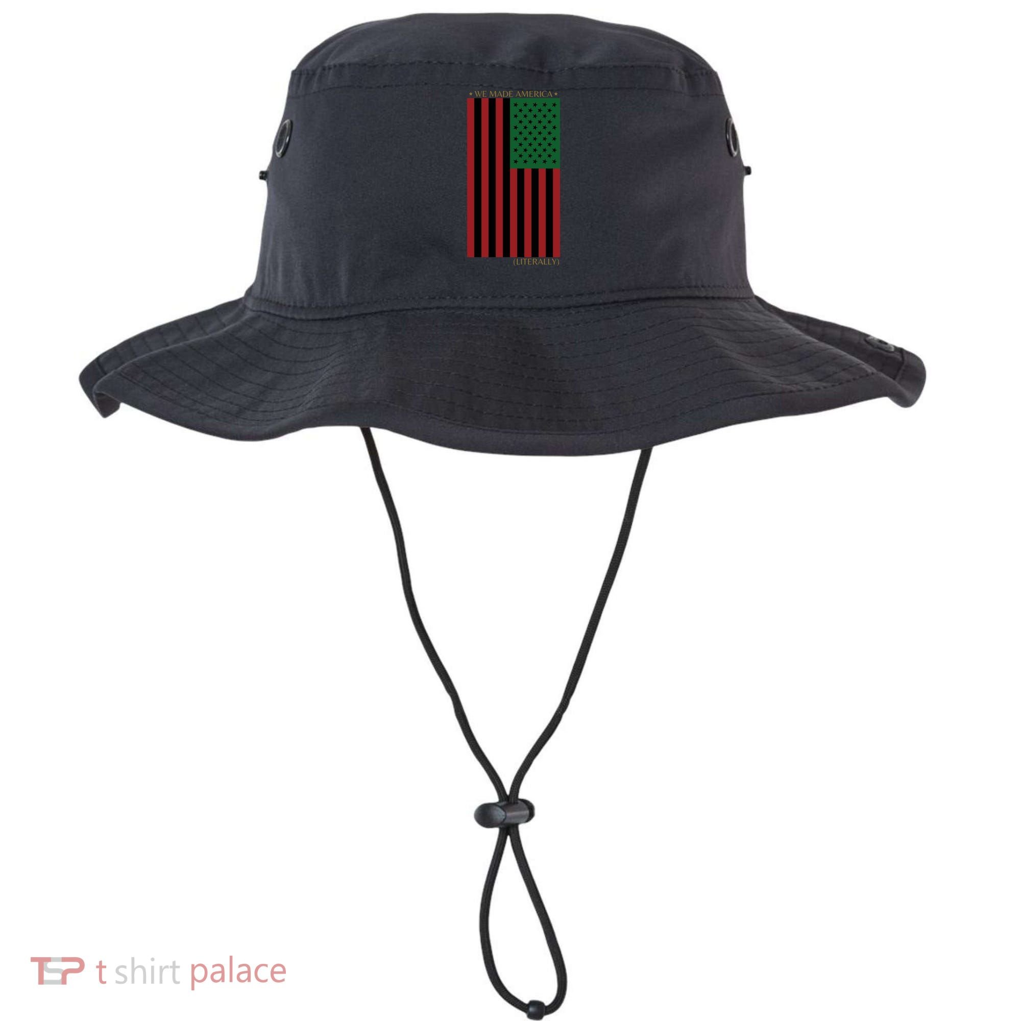 Red Black And Green Flag RBG American Flag Bucket Hat