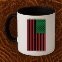 Red Black And Green Flag RBG American Flag Coffee Mug thumb 2