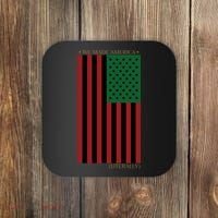 Red Black And Green Flag RBG American Flag Coaster thumb 0