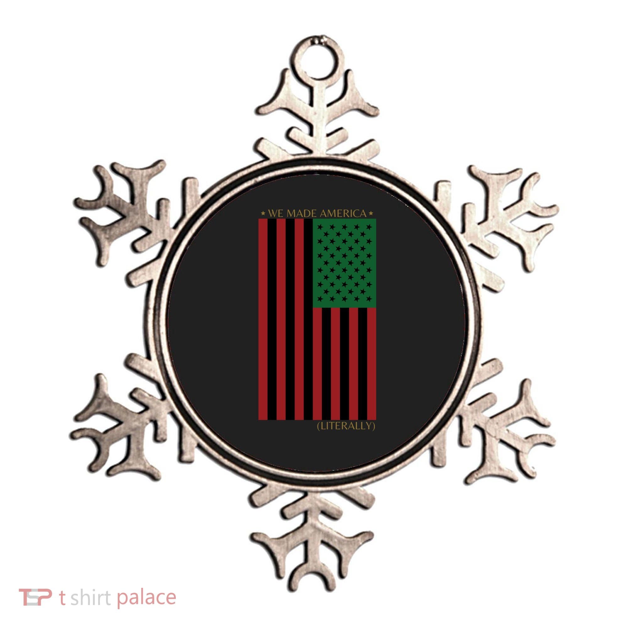 Red Black And Green Flag RBG American Flag Ornament