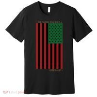 Red Black And Green Flag RBG American Flag Premium T-Shirt thumb 0