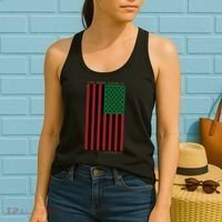 Red Black And Green Flag RBG American Flag Women's Tank Top thumb 2