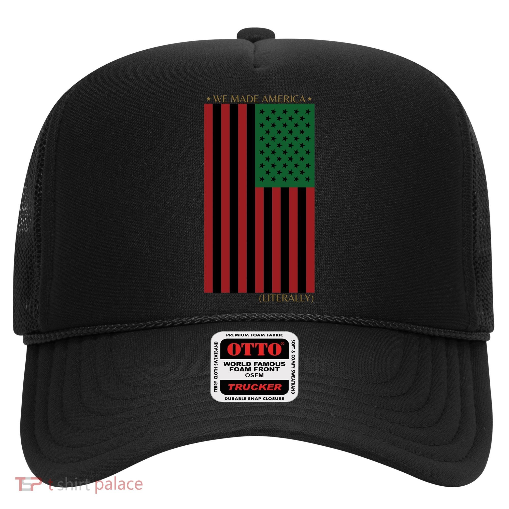 Red Black And Green Flag RBG American Flag Hat