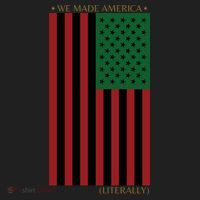 Red Black And Green Flag RBG American Flag Hat thumb 2