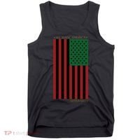 Red Black And Green Flag RBG American Flag Tank Top thumb 0