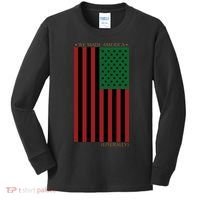 Red Black And Green Flag RBG American Flag Kids Long Sleeve Shirt thumb 0