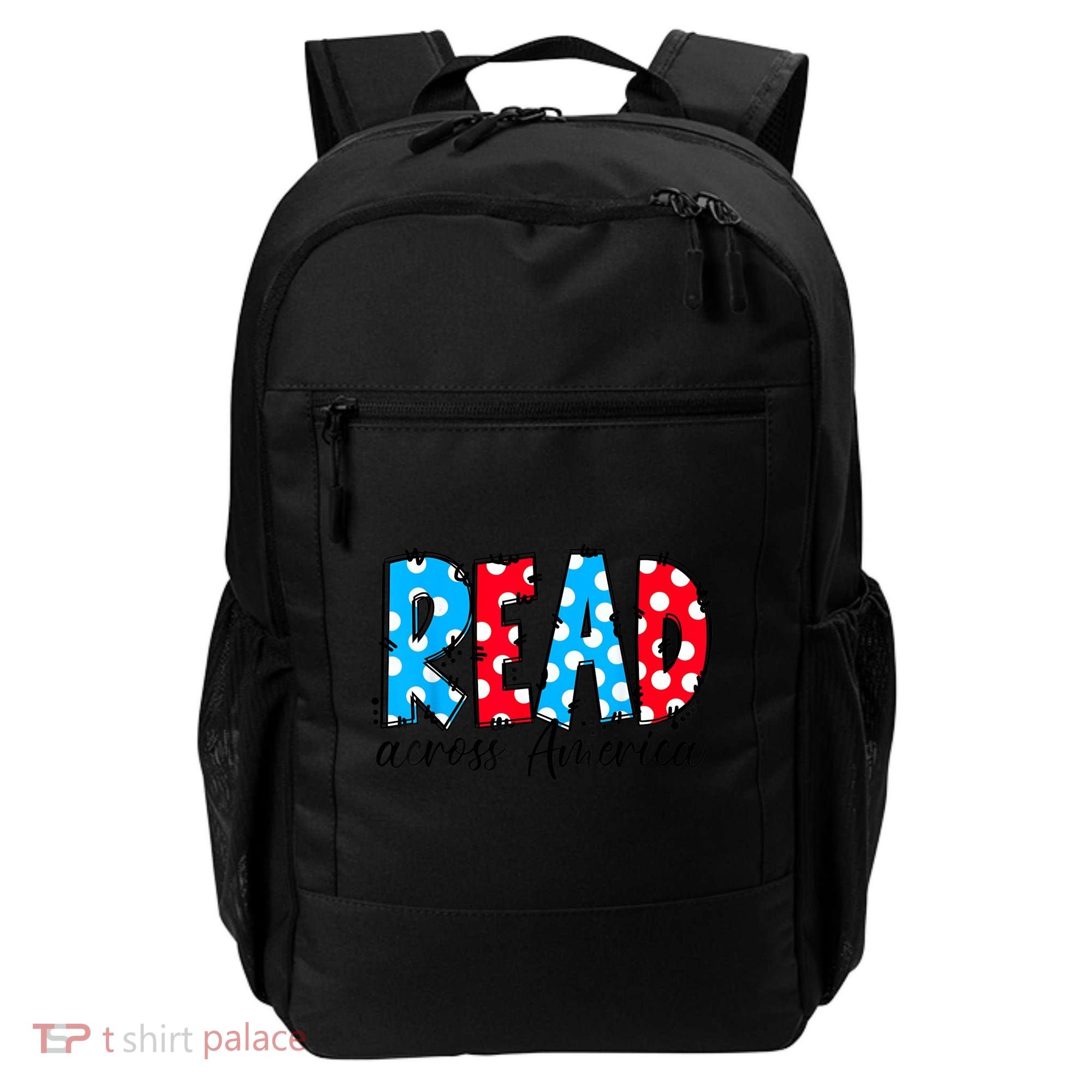 Read Books Across America Funny Bookworm Reader Book Lover Backpack