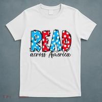 Read Books Across America Funny Bookworm Reader Book Lover T-Shirt thumb 5