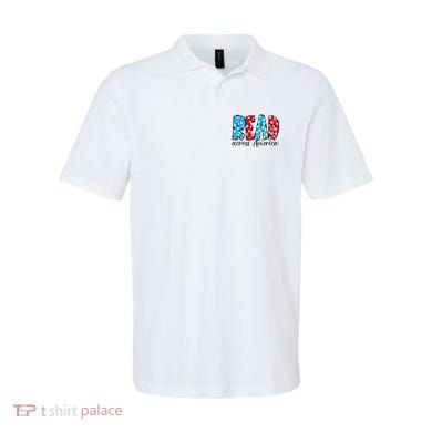Read Books Across America Funny Bookworm Reader Book Lover Polo