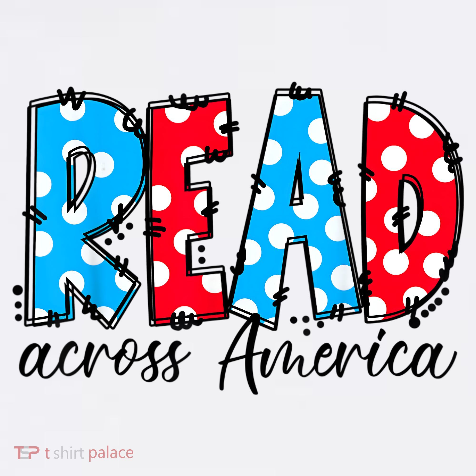 Read Books Across America Funny Bookworm Reader Book Lover Mousepad