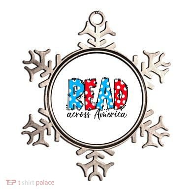 Read Books Across America Funny Bookworm Reader Book Lover Ornament