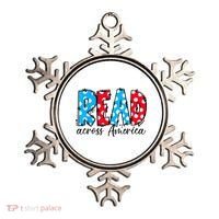 Read Books Across America Funny Bookworm Reader Book Lover Ornament thumb 0