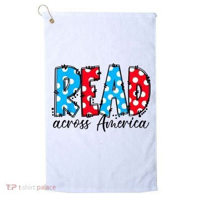 Read Books Across America Funny Bookworm Reader Book Lover Golf Towel