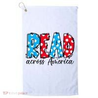 Read Books Across America Funny Bookworm Reader Book Lover Golf Towel thumb 0