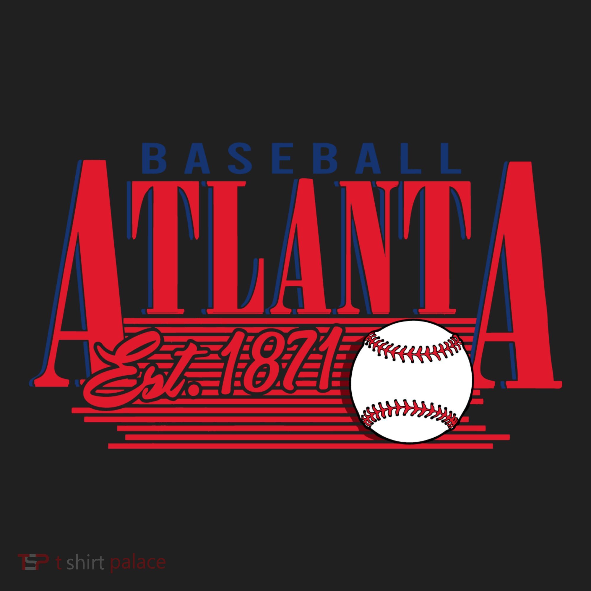 Retro Baseball Atlanta Est 1871 Women's Sweatshirt