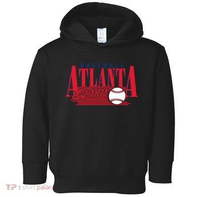Retro Baseball Atlanta Est 1871 Toddler Hoodie