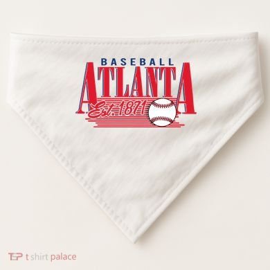 Retro Baseball Atlanta Est 1871 USA-Made Doggie Bandana