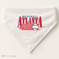 Retro Baseball Atlanta Est 1871 USA-Made Doggie Bandana thumb 0