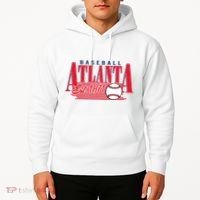 Retro Baseball Atlanta Est 1871 Hoodie thumb 2